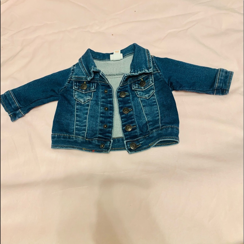 Jean coat baby girls 0-3 months.